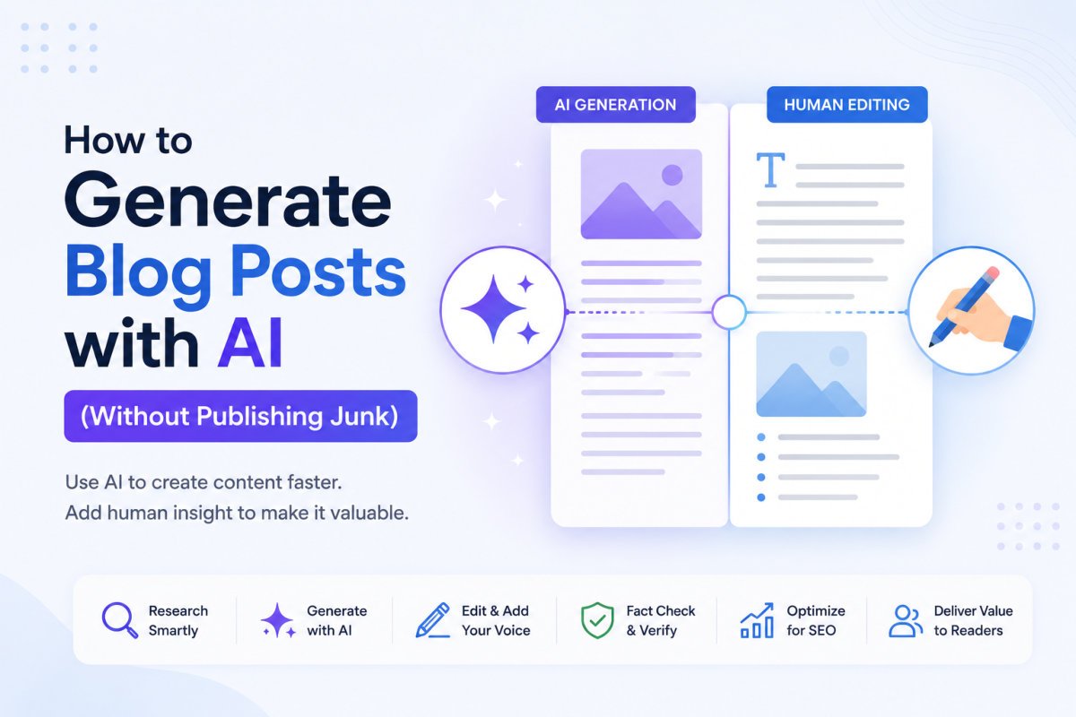 How to Generate Blog Posts with AI (Without Publishing Junk)