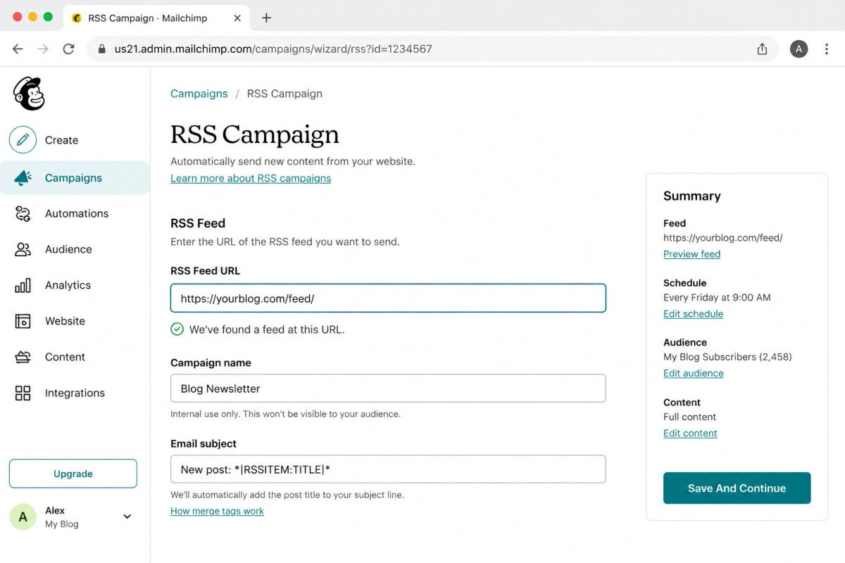 How to Automate Email Newsletters from Your Blog (2026) 3 Clean email campaign dashboard interface