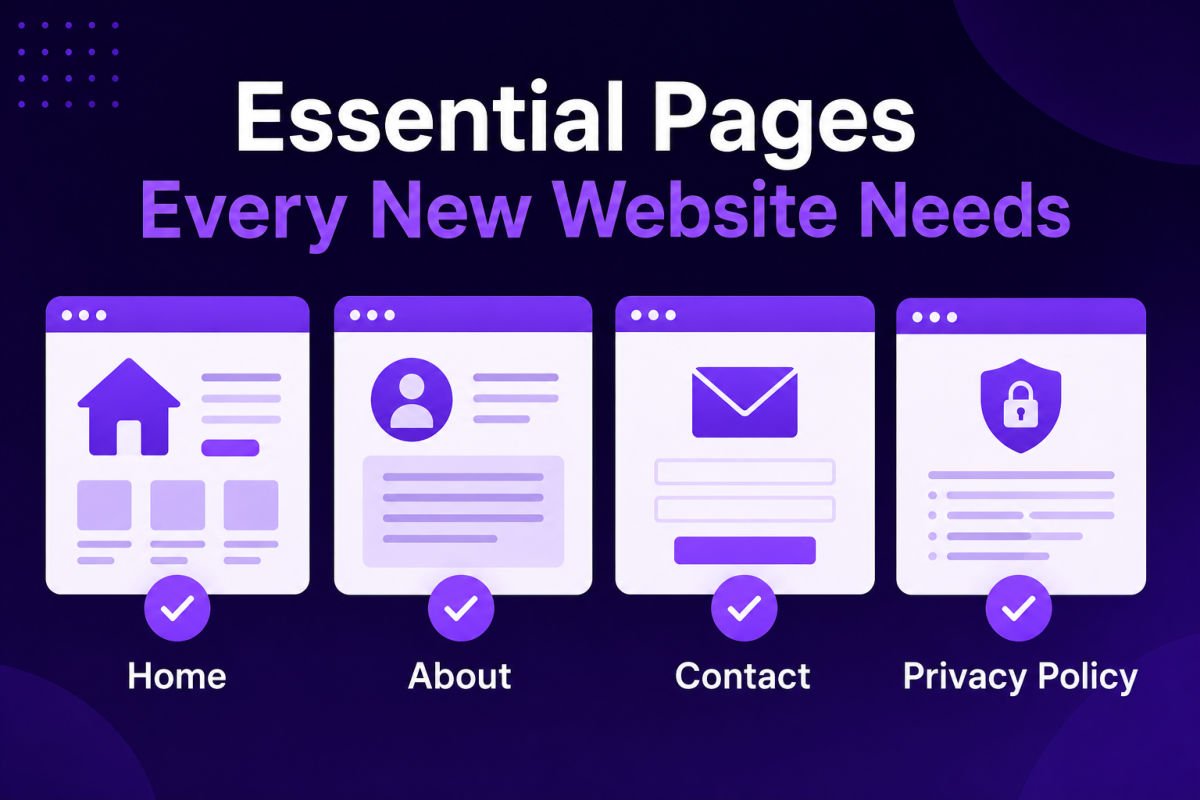 Essential Pages Every New Website Needs (Home, About, Contact)