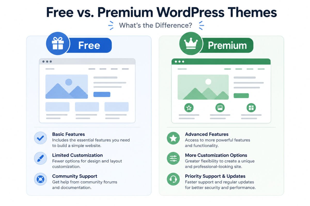 Free vs Premium Wordpress Theme