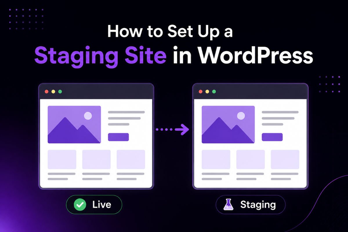 How to Set Up a Staging Site in WordPress (2026) 1 How to set up a staging site