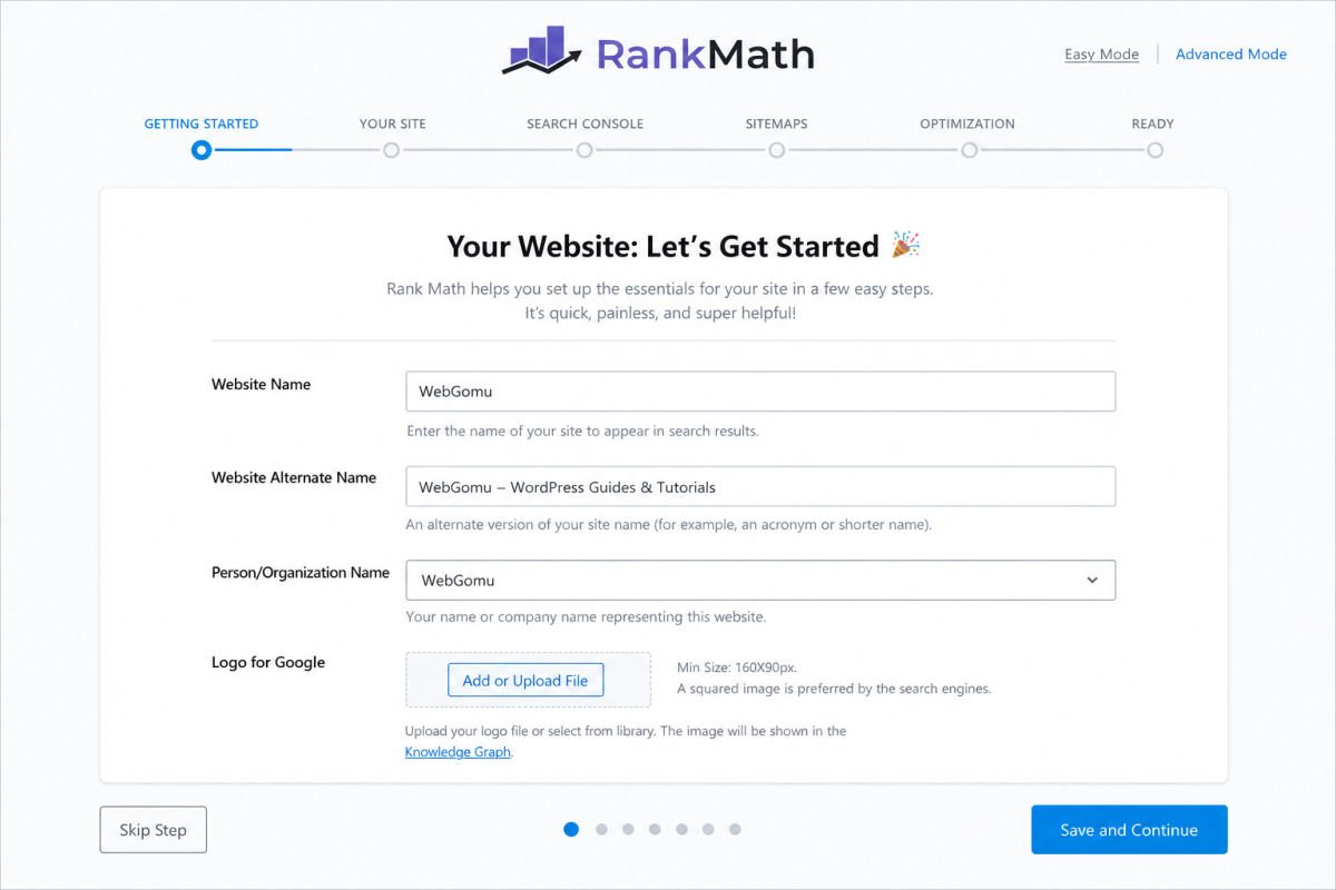 How to Set Up Rank Math SEO the Right Way (2026) 3 Rank Math plugin setup wizard