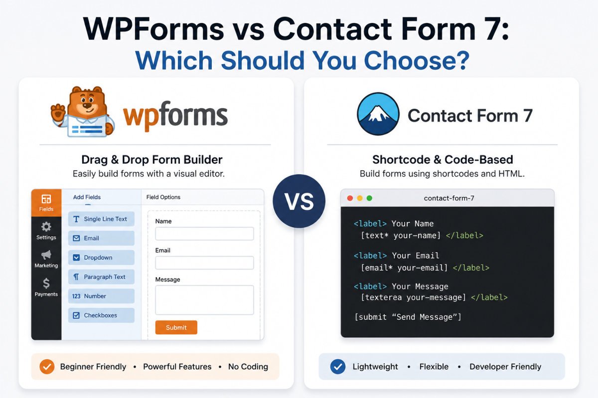 WPForms vs Contact Form 7: Which Should You Choose in 2026? 1 WPForms vs Contact Form 7 comparison
