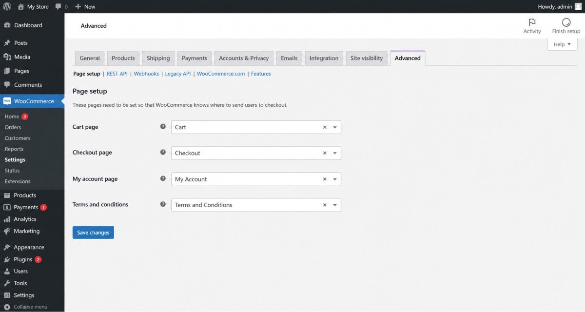 WooCommerce Advanced Page Setup