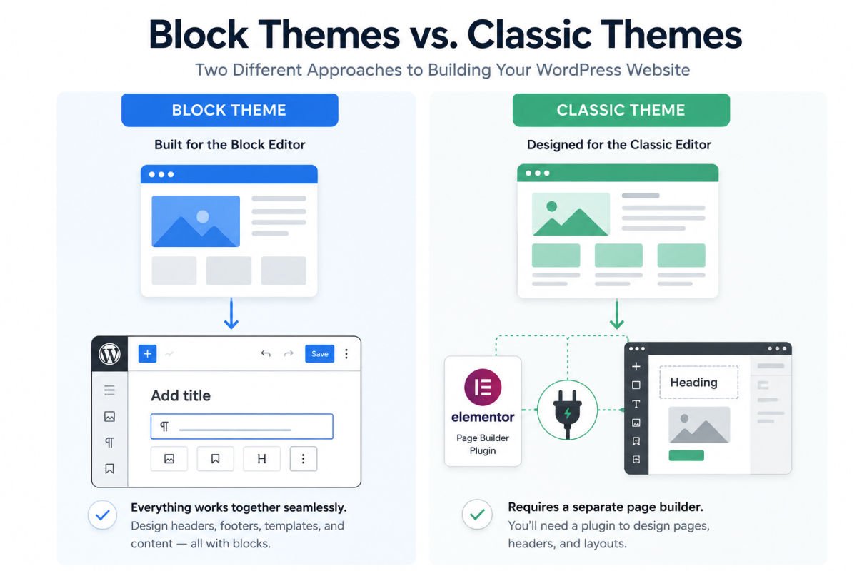 block themes vs classic theme