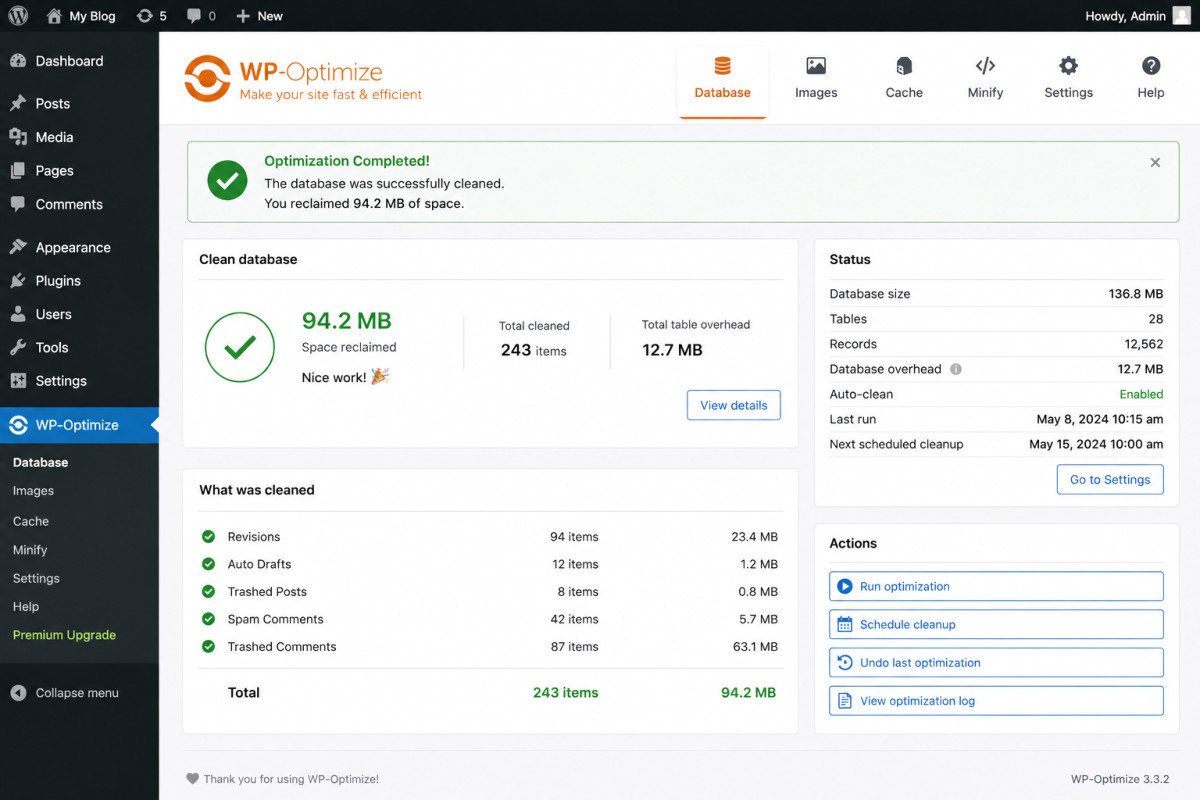 WP-Optimize Review 2026: All-in-One, or One Too Many?