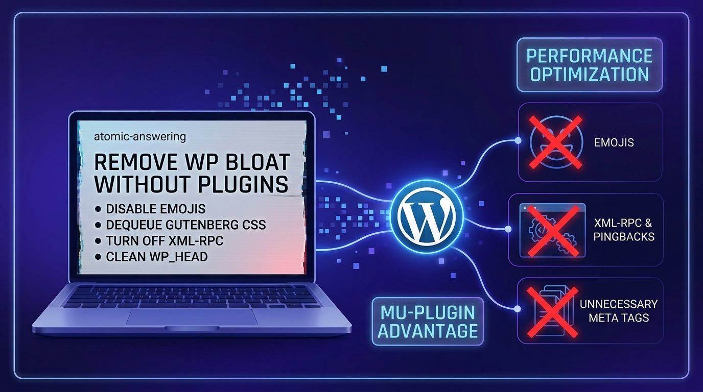 Essential PHP Snippets to Remove WordPress Bloat and Improve Speed